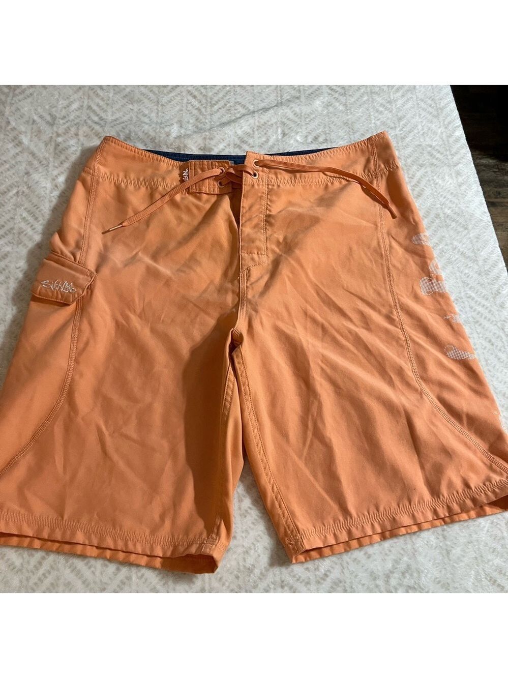 Orange Salt Life Board Shorts